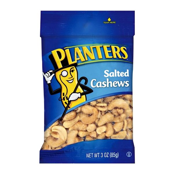 Planters Salted Cashews 1.5ozBottle